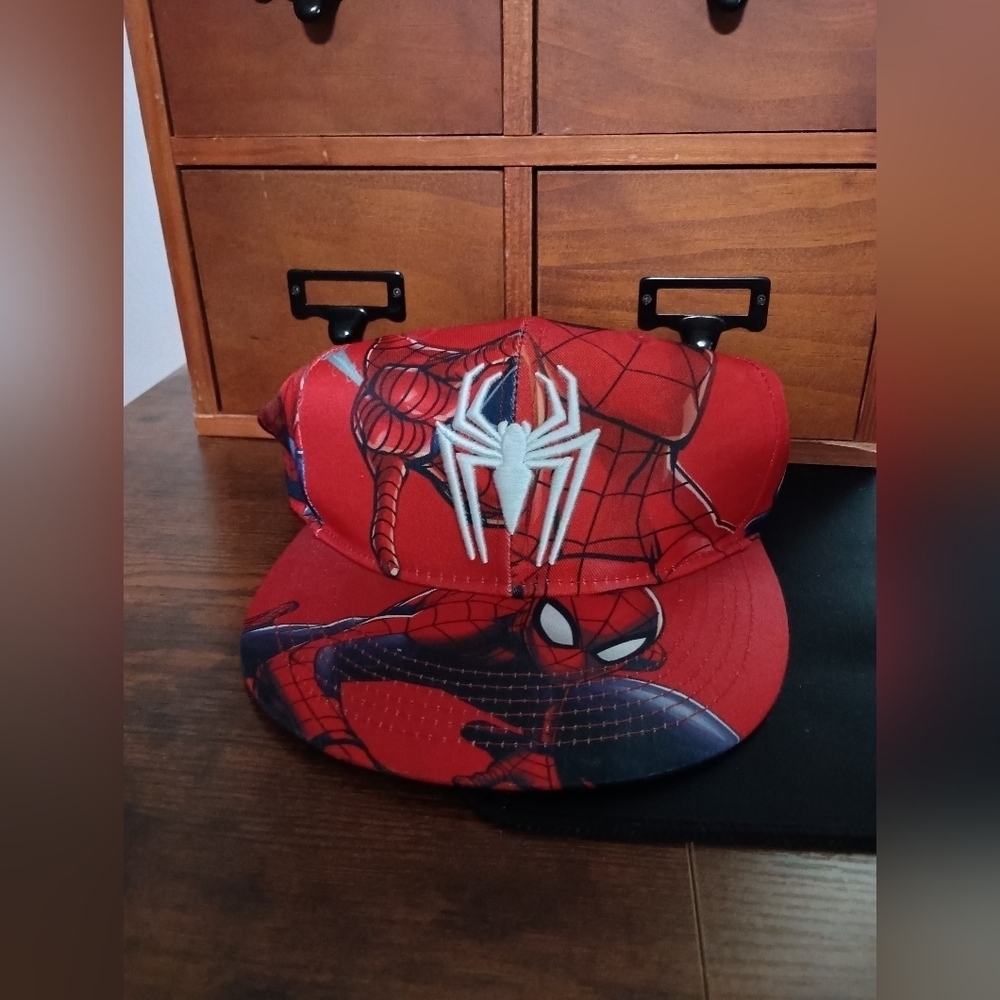 Marvel Spider-Man Snap-back “All-Over” Print Baseball Hat.